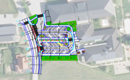 Parking Hruševec - skica